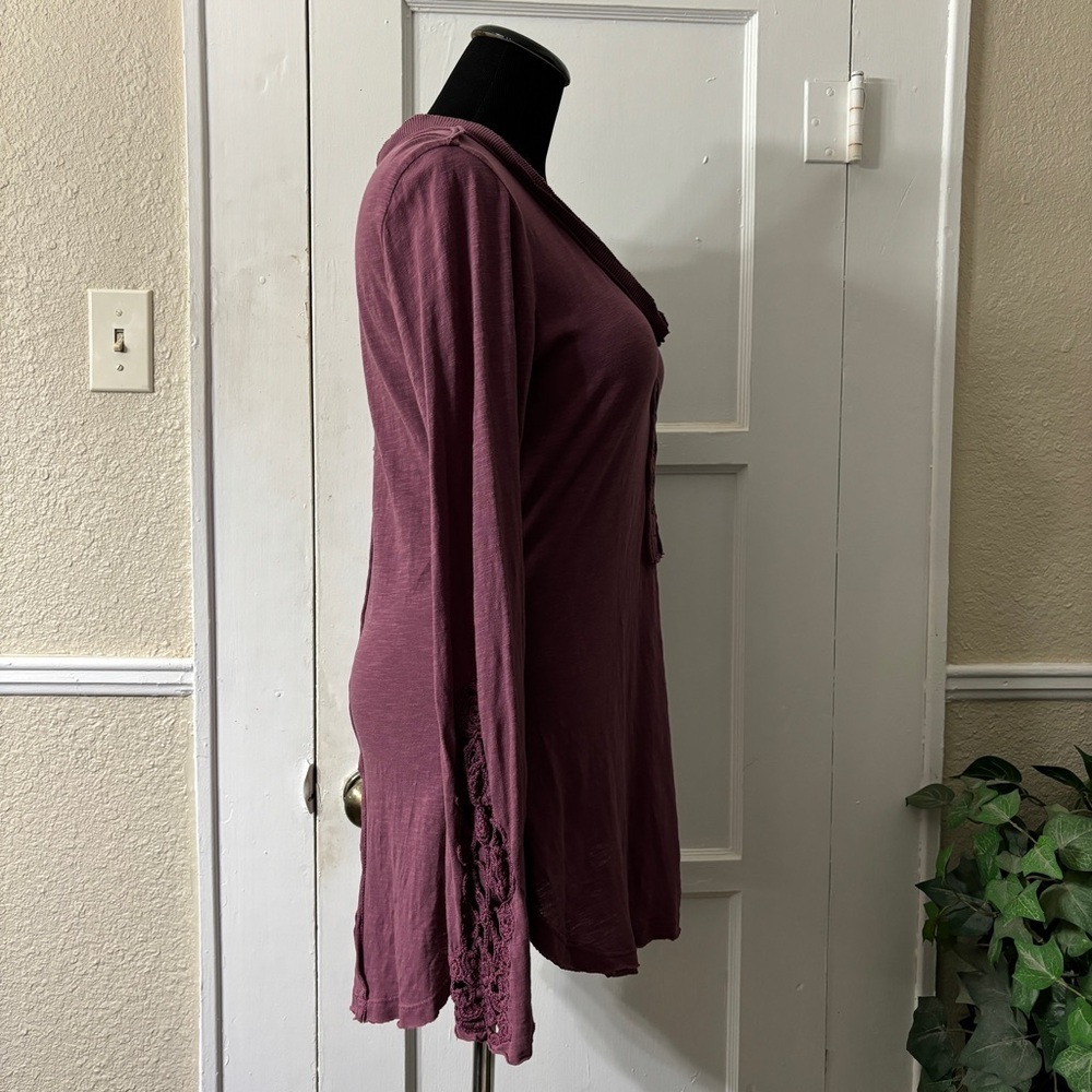 Free People Embroiled Sleeve Henley - Picture 16 of 16